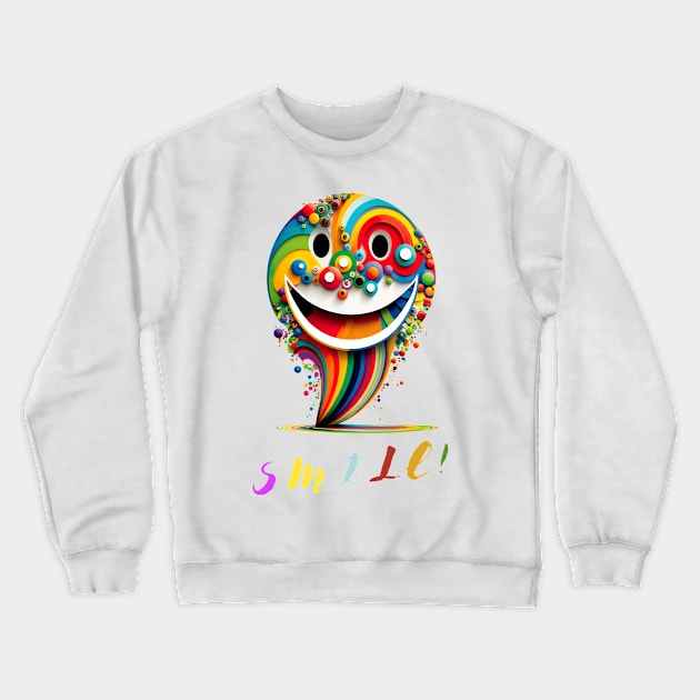 Smile and spread joy around you, Smiles are Contagious Crewneck Sweatshirt by HSH-Designing